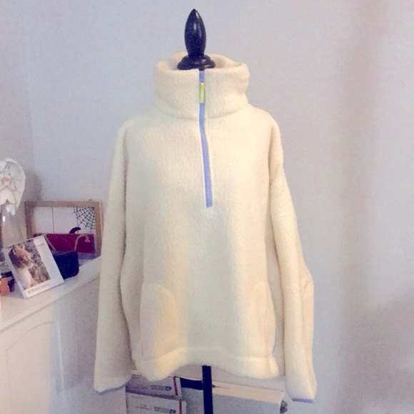 J. Crew Jackets & Blazers - JCREW *NWT*🆕 Holiday2019 VINTAGE FLEECE Quarter ZIP-UP POLARTEC SIZE 2X 🎄